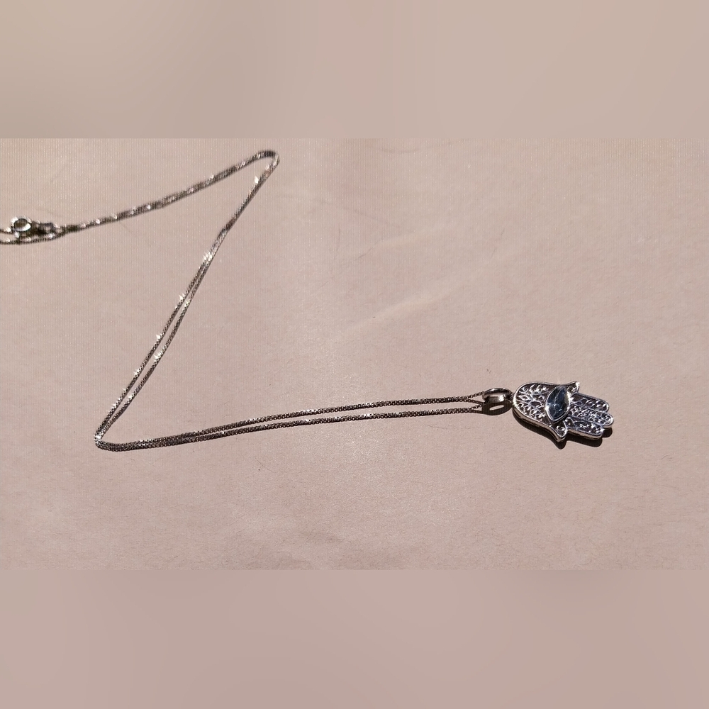 Silver Sterling Necklace & Pendant - Picture 10 of 11
